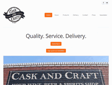 Tablet Screenshot of caskandcraft.com